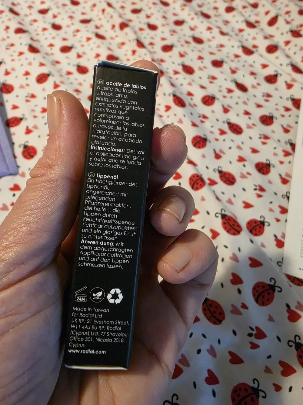 Rodial Lip Oil in Soft Pink Natural Oils